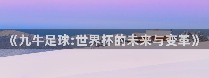 《九牛足球:世界杯的未来与变革》
