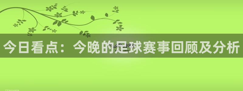  今日看点：今晚的足球赛事回顾及分析